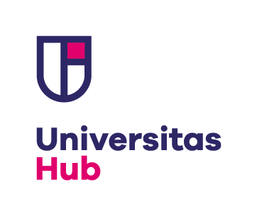 Logo Universitas Hub vertical alineado izquierda